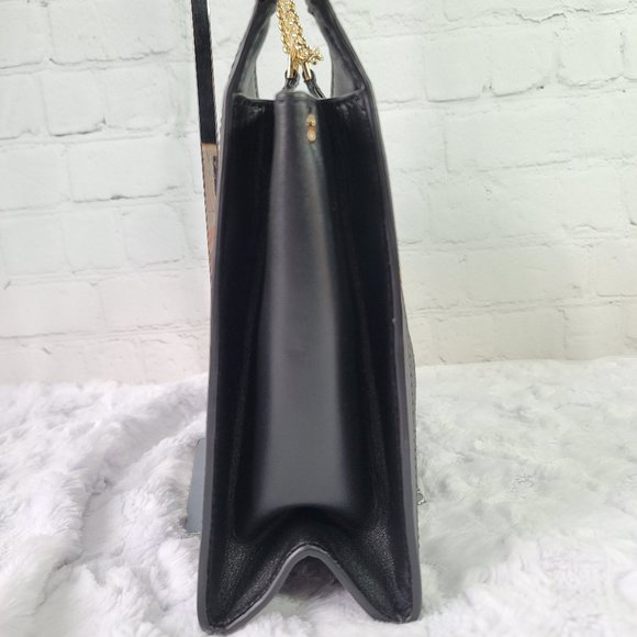 Michael Kors Whitney Quilted Small Chain Shoulder Tote Black Leather - Picture 9 of 16